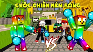 MINI GAME : CUỘC CHIẾN NÉM BÓNG MINECRAFT ** CUỘC CHIẾN SIÊU GAY CẤN CỦA NOOB TEAM ??