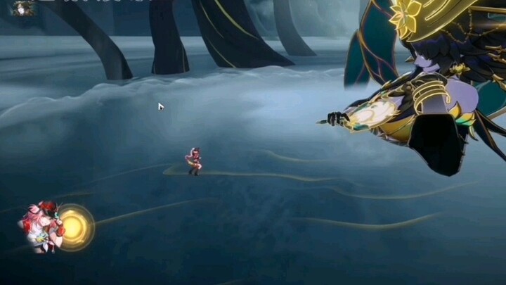 The ultimate move of Luanpo is shown outside the scene, but...