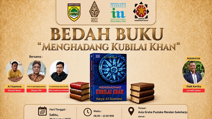 BEDAH BUKU MENGHADANG KUBILAI KHAN