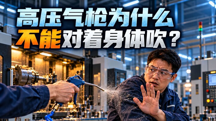 Why shouldn’t you point a high-pressure air gun at your body?