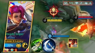 REVAMP LESLEY VS FULL STACK ALDOUS ( LESLEY BEST BUILD )TOP GLOBAL LESLEY - MLBB