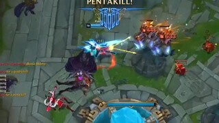 WOW 1 VS 5 , Pentakill momen LOL ❤️‍🔥