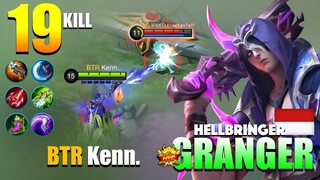 Kenn 100% Totally No Mercy! Sadly RIP MANIAC... | Hellbringer Granger Gameplay By BTR Kenn. ~ MLBB