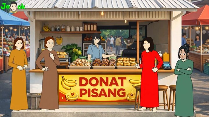 AZAB PENJUAL DONAT PISANG CURANG PAKAI PISANG BUSUK BIAR BISA UNTUNG BANYAK ANIMASI AZAB