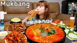 🥘매운곱창전골+막창구이🍻 쏘맥과 함께 막창,곱창 파티🔥 Ft.당면사리,계란찜 Beer Korean Food MUKBANG ASMR EATINGSHOW REALSOUND 요리 먹방