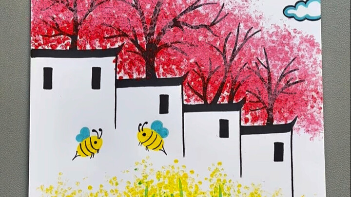 Lukisan kreatif sederhana dan seru untuk Festival Qingming, sudah kamu kuasai? #LukisanTemaQingming 