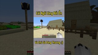 Anh Đen Xì Xì Phát Hiện Cái Ngôi Làng Bất Ổn Nhất Minecraft 🤣 #shorts