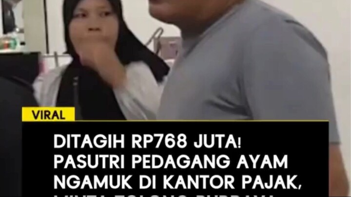 "Pasangan suami istri warga Desa Sabungan, Sungai Kanan, Labuhanbatu Selatan mengamuk di KPP Pratama