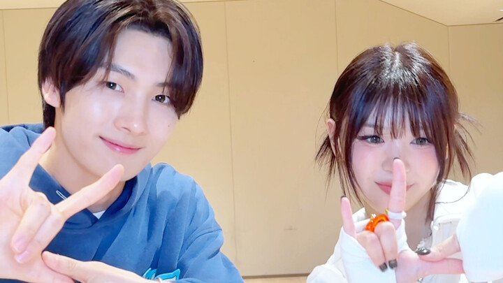 241111 TWS and senior Choi Youngjae together in the Cherish CHALLENGE 💙 Sweet stan