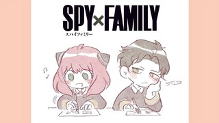 SPYxFAMILY Comic Dub｜DamiAnya in Art Class 💗 Anya x Damian Japanese Voice Acting！ダミアニャ【声真似ボイスコミック】