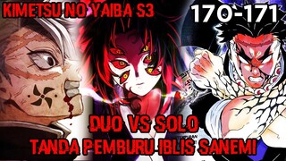 Pilar Angin Sanemi Memunculkan Tanda Pemburu Iblis!! Sanemi & Himejima VS Kokushibo! (KNY 170 – 171)