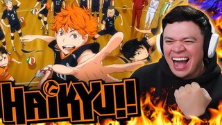 Reacting to All HAIKYUU Openings & Endings for the FIRST TIME