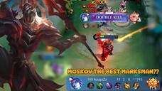 Moskov The best Marksman ?? | The Best Gameplay Moskov, Best Build and Emblem Moskov