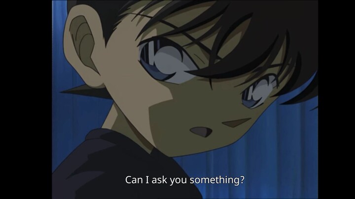 When  i thought Conan is going to ask Haibara about her feelings for him...it turns to 😔😆