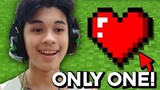 Minecraft, But With Only 1 Heart!