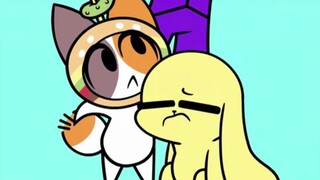 【Cooked meat】Chikn Nuggit *Cat sucking