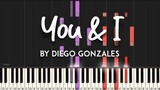 You & I by Diego Gonzales synthesia piano tutorial + sheet music