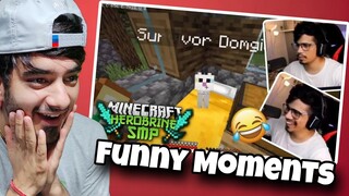 Reacting to Youtubers Funny Minecraft Moments....