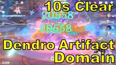 10s Clear Dendro Artifact Domain #genshinimpact #dendroartifact #dendroartifactdomain