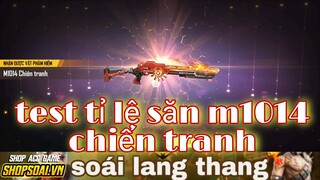 Free Fire| Test Tỉ Lệ Vòng Quay M1014 Chiến Tranh Trở Lại -Test The Rotation Rate Of M1014 War Back