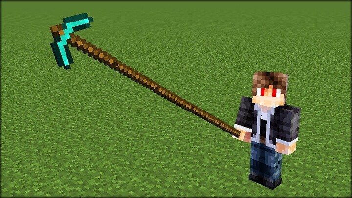 ผมสร้าง Pickaxe เพชร ที่ยาวที่สุดในโลกได้! | WzMinecraft