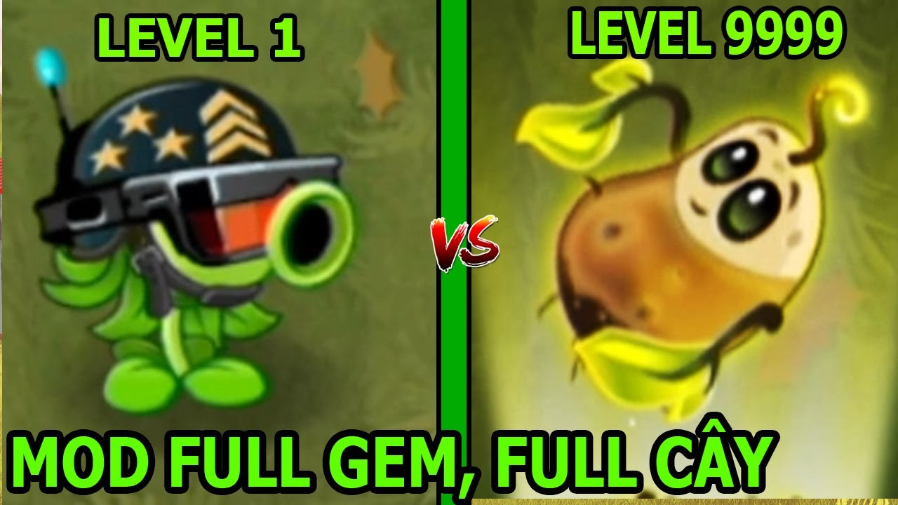 Hướng dẫn hack max level cây và mở khoá cây trong Plants vs zombies 2 -  BiliBili