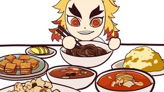 [Animasi Makan] Makan Bersama Enmu dari Kimetsu no Yaiba