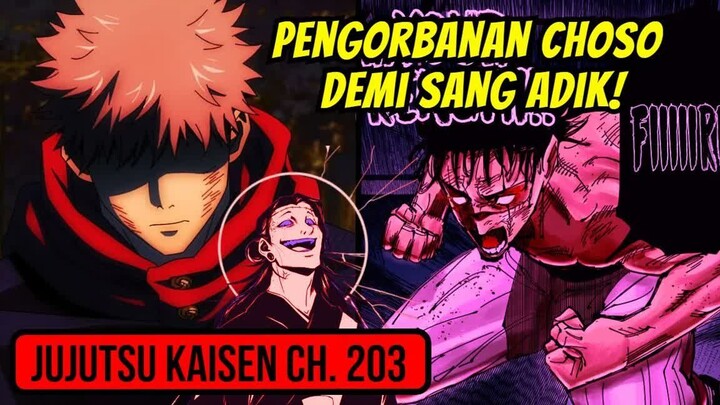 ITADORI YUJI AKAN SELAMANYA MENDERITA -  -  CHOSO MENGAMUK!! -  Pembahasan Jujutsu Kaisen Ch. 203