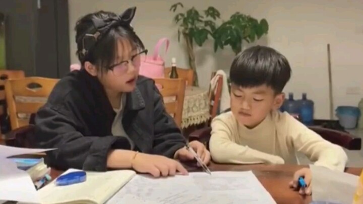 Sis: I can finally beat up my little brother in the open!