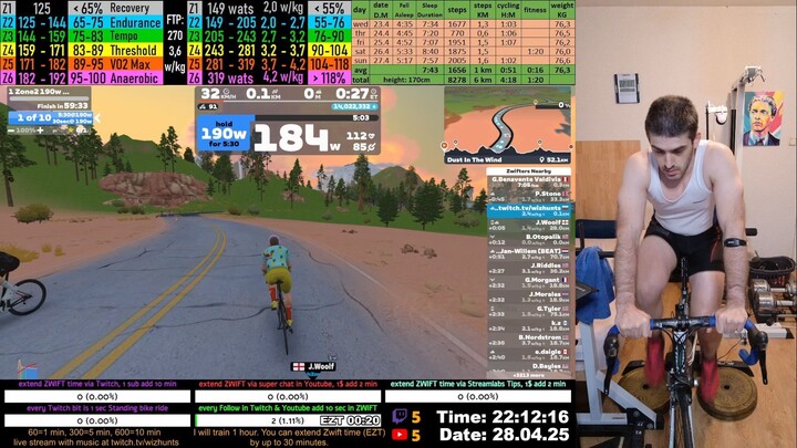 Zwift Cycling Workout 28.04.2025