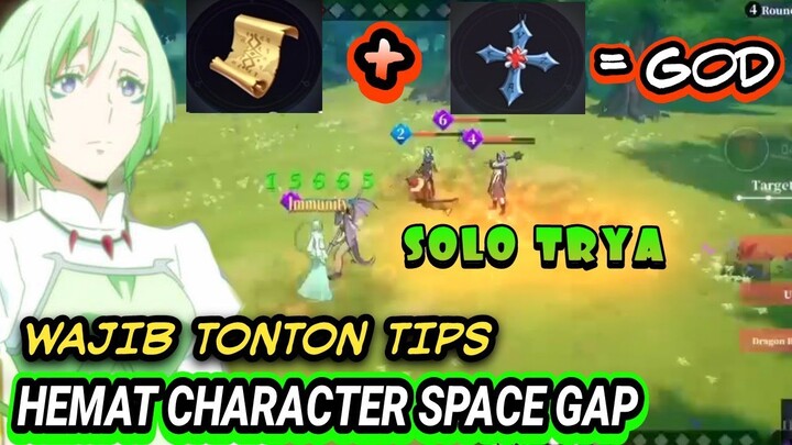 Tips Space Gap Cukup Pake Trya Tensura king of monster