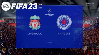 FIFA 23 - Liverpool vs Rangers @ anfield #uefachampionsleague #gameplay