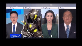 ฟิวชั่นเกราะแรดดำ! แรดดำ ร่อนลง cctv ช่องต่างประเทศ cgtn!