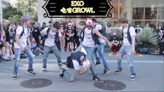 【EXO九周年】GROWL(咆哮)巴西六位帅哥街头翻跳dance cover