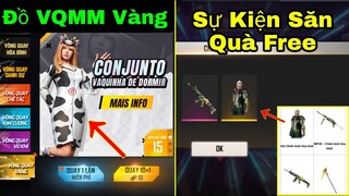 [Garena Free Fire]/Xác Nhận Đồ VQMM Vàng Cực Đẹp,Cách Tham Gia Săn Quà Free Sự Kiện Giải Đấu FFWS