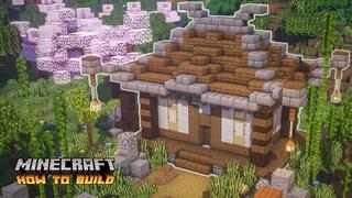 Minecraft How To Build A Simple Mining Camp Mine Entrance Mine Crane And Mini Storage Area Bilibili