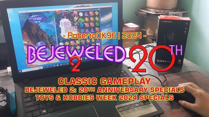 Bejeweled 2 gameplay with new gaming mouse (Classic Mode: 436,499pts - Level 24)