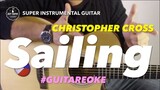 Christopher Cross Sailing instrumental guitar karaoke version with lyrics