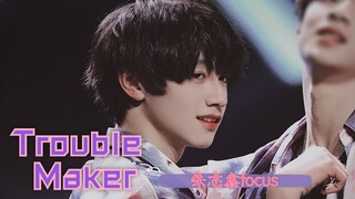 05后初中生翻跳防弹《血汗泪》+泫雅《Trouble Maker》又A又欲超撩人！朱志鑫双机位focus- 心口朱砂·朱志鑫