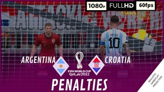 ARGENTINA vs CROACIA SEMIFINAL | Copa Mundial Qatar 2022 • PENALES | SimulaciónRealista