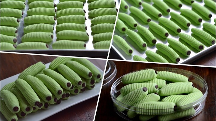 Punya Tepung Tapioka? Bikin Kue Aja Cuma 3 Bahan, Mudah Bebas Gluten | Kue Ulat Daun
