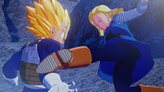 Dragon Ball Z Kakarot - Android 18 vs SSJ Vegeta Boss Battle Gameplay (Full Fight)