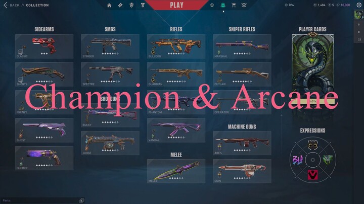 Valorant Account for Sale | Champion & Arcane