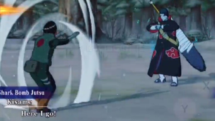 Lee Mencoba menahan serangan Kisame tapi ternyata...