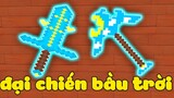 ONE VÀ NOOB YETI ĐẠI CHIẾN BẦU TRỜI TRONG MINI WORLD