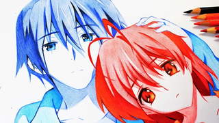 วาด (CLANNAD) นางิสะ กับ โทโมยะ พิเศษวาเลนไทน์