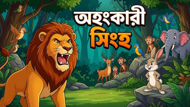 অহংকারী সিংহের পরিণতি | শিক্ষামূলক বাংলা গল্প | Bangla Cartoon Story