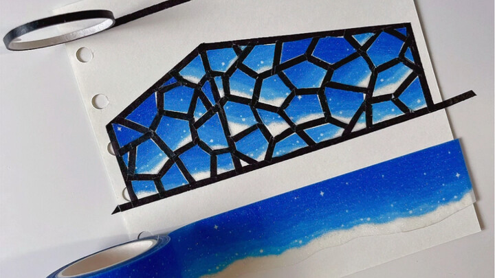 มาสร้างรูปทรงลูกบาศก์น้ำด้วยเทปกาวกัน!