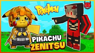 Minecraft Pixelmon Songfish Thu Phục Pikachu Zenitsu Đi Diệt Quỷ