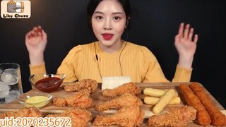 (Không phải asmr) Gà Ôliu Vàng Một Lần Ăn Mukbang #amthuc